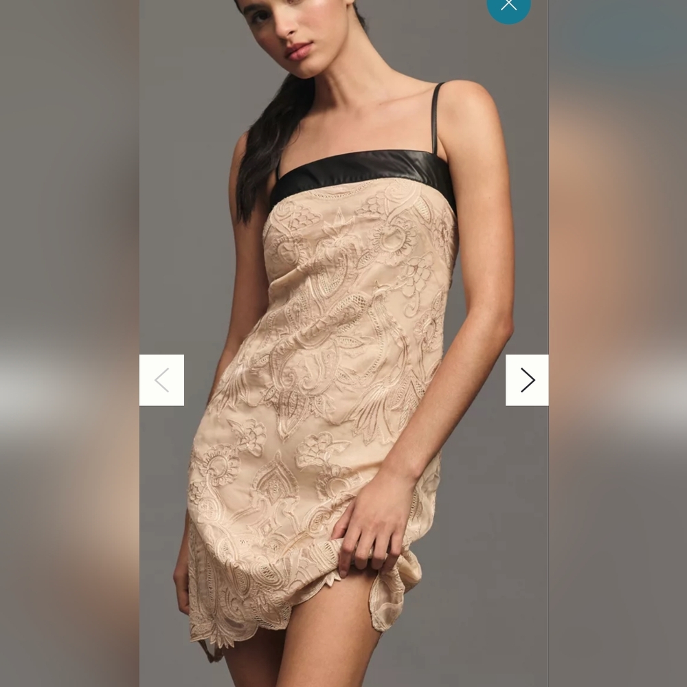 Beautiful beige Maeve dress from Anthropologie